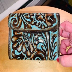 Patricia Nash hand-tooled leather wallet